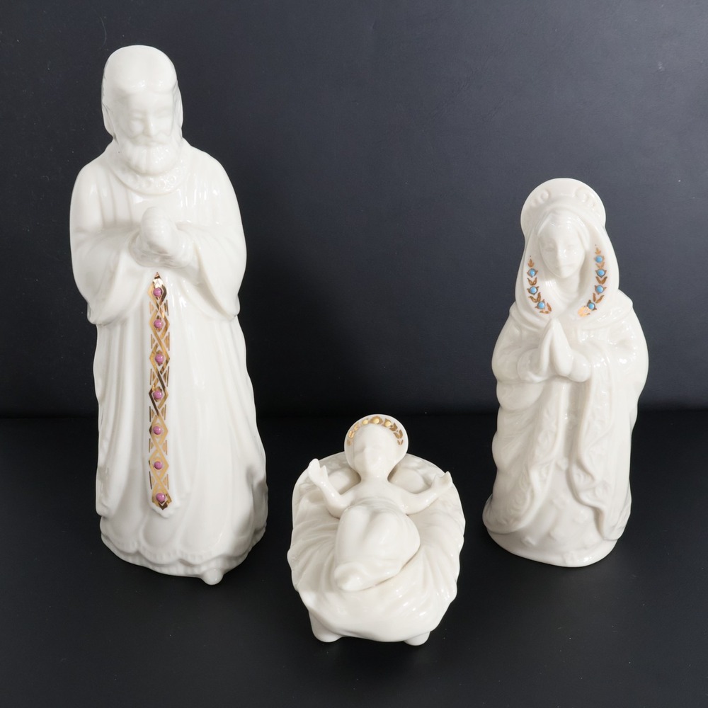 Lenox China Jewels Nativity Holy Family Jesus Mary Joseph Vintage 1990's